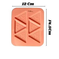 MoldBerry Cookies Mould Ovel Shape 3 Cavity Chocolate Mould for Chocolate Making Silicone Mould (TriangleCookies+OvelCookies_Combo)-thumb2