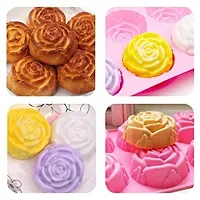 MoldBerry Soap Mould Soap Mould Making Silicone Rose Shape Soap Mould Cupcake Muffin Mould Candle Making Mould Cake Mould Ice Cube Craft DIY Making Tray  Click to open expanded view-thumb2