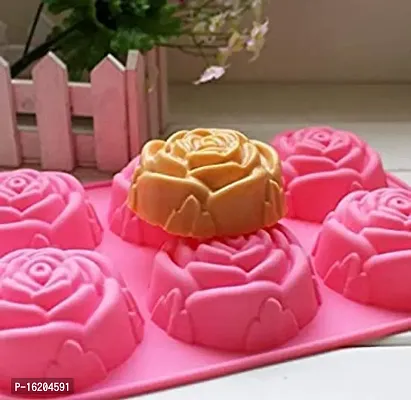 MoldBerry Soap Mould Soap Mould Making Silicone Rose Shape Soap Mould Cupcake Muffin Mould Candle Making Mould Cake Mould Ice Cube Craft DIY Making Tray  Click to open expanded view-thumb4