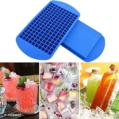 MoldBerry Mini 160 Grids Small Ice Cube Trays Silicone Square Shapes Molds / Moulds for Home Made Chocolate Whiskey  Cocktails Reusable Flexible and BPA Free Mold Tray Size ( 22.8 X 11.7 X 1 Cm ) Cub