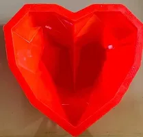 MoldBerry 3D Diamond Heart Pinata Cake Chocolate Mould with Hammer 1 Kg Silicon Heart Shape Chocolate Shaping Tool Pack of 1-thumb3