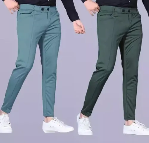 Men Lower pants Trousers Pack of 2 Stylish