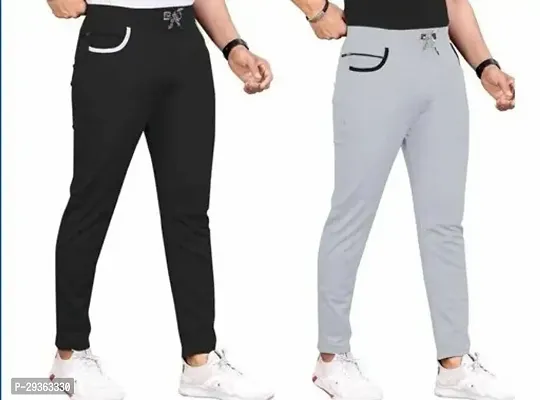 Men Track pants Pack of 2  StylishMen Trouser Pack of 2  Stylish-thumb0