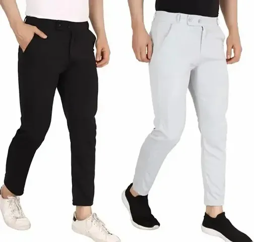 Men Lower pants Trousers Pack of 2 Stylish