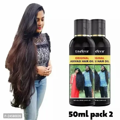 Eneeva Best Adivasi Hair Oil Herbal Pure Adivasi Hair Growth And Hair Fall Control Oil-50 ml Each ,Pack Of  2-thumb0