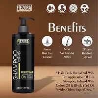 Fizora black shampoo, for strong hair, with egg protein  collagen, for strenghth and shine-thumb3