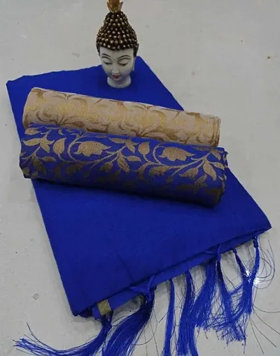 Beautiful Chanderi Cotton Sarees With Blouse Piece