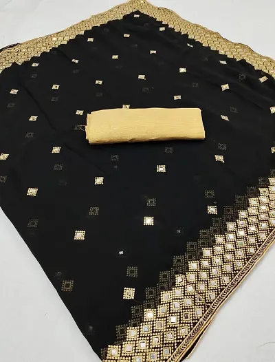 Hot Selling Cotton Blend Saree with Blouse piece 