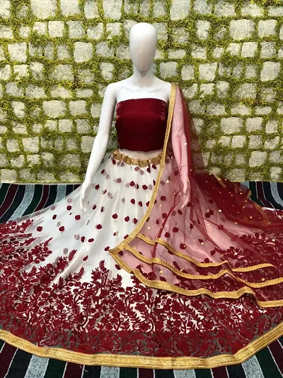 Stylish Silk Blend  Lehenga Choli Set