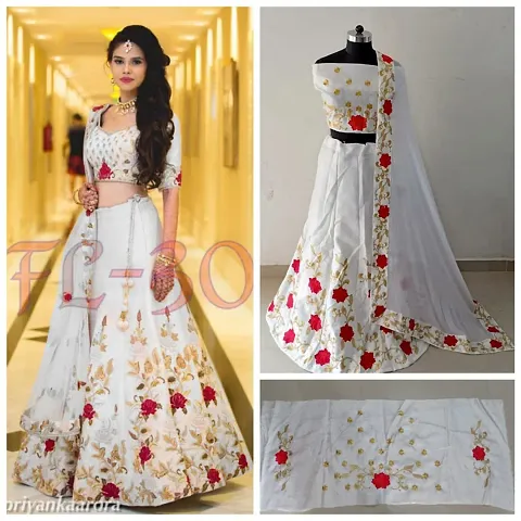 Stylish Silk Blend Lehenga Choli Set For Women