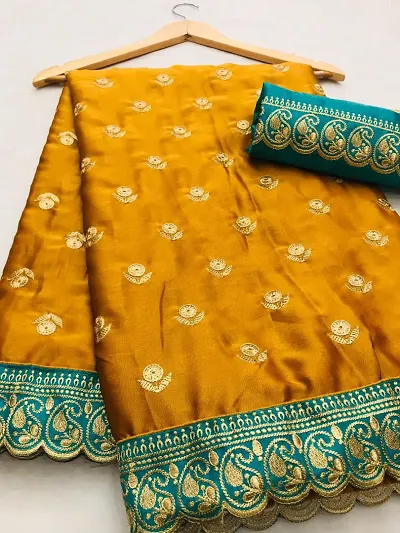 Georgette Sarees with Blouse Piece