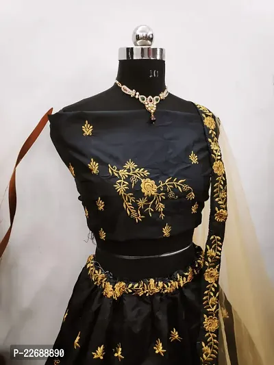 Stylish Silk Blend  Lehenga Choli Set For Women-thumb2