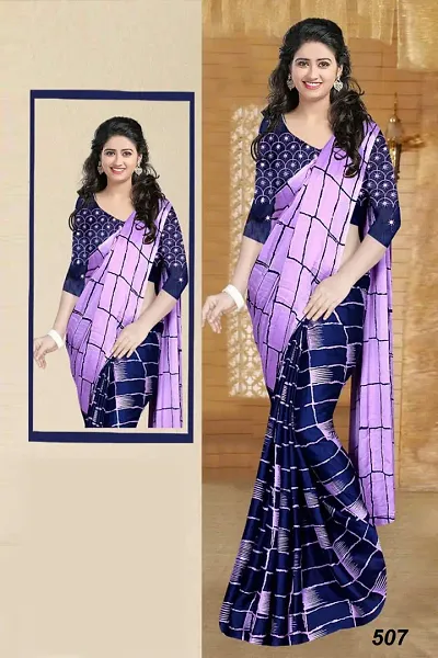 Beautiful Blend Saree With Blouse Piece For Women