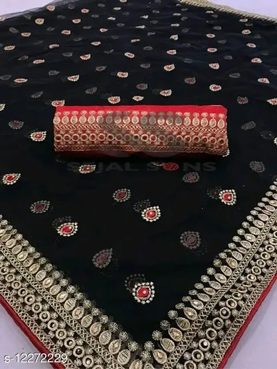 Beautiful Net Sarees With Blouse Piece