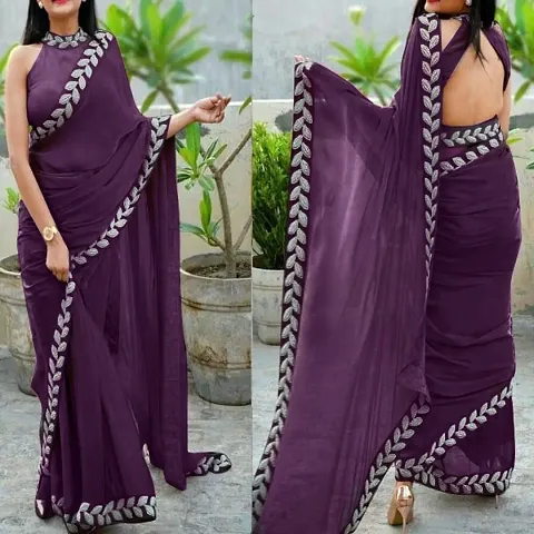 Beautiful Chanderi Cotton Saree With Blouse Piece