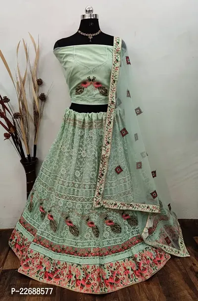 Stylish Silk Blend  Lehenga Choli Set For Women