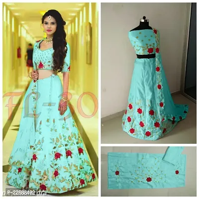 Stylish Silk Blend  Lehenga Choli Set For Women