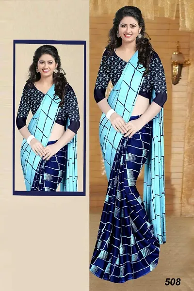 Beautiful Blend Saree With Blouse Piece For Women