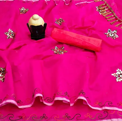 Chanderi Cotton Sarees with Blouse Piece