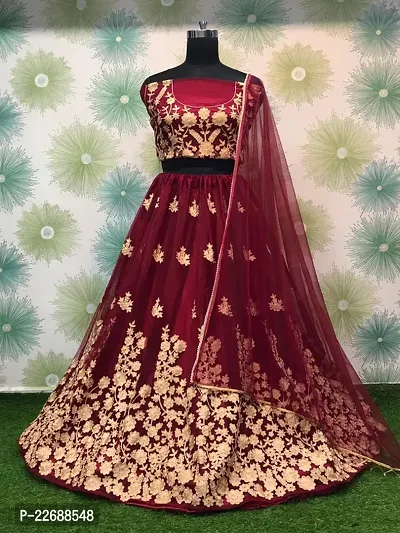 Stylish Silk Blend  Lehenga Choli Set For Women