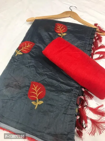 Beautiful Chanderi Cotton Saree With Blouse Piece For Women