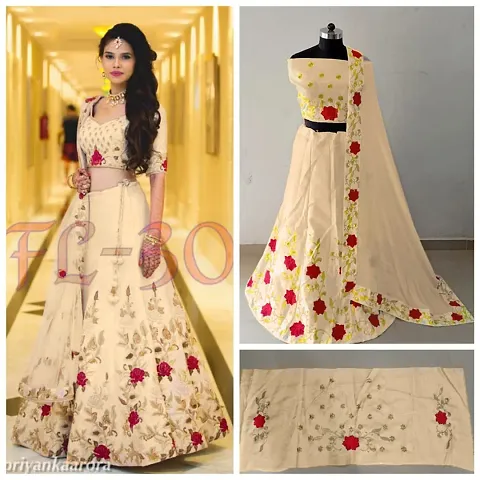 Stylish Silk Blend Lehenga Choli Set For Women