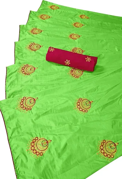 Beautiful Blend Saree With Blouse Piece For Women