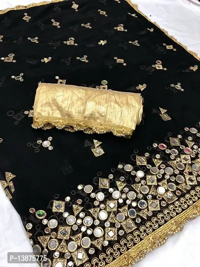 Beautiful Georgette Saree With Blouse Piece For Women