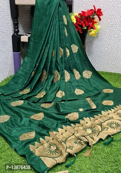 Buy Light Green Engagement Wear Cotton Blend Saree Online