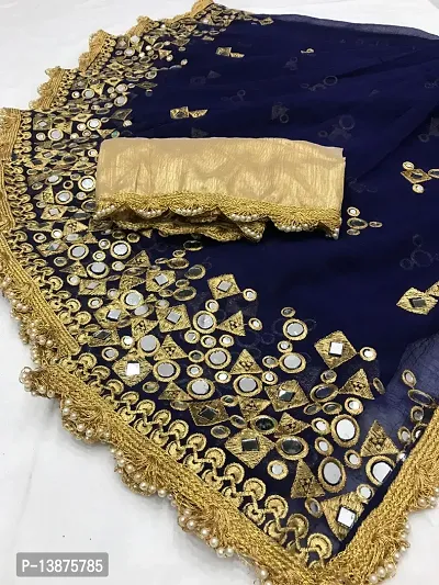 Beautiful Georgette Saree With Blouse Piece For Women