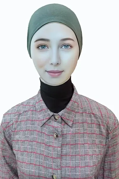 Stylish Cotton Blend Hijab Scarf Hijab Inner Cap  For Women