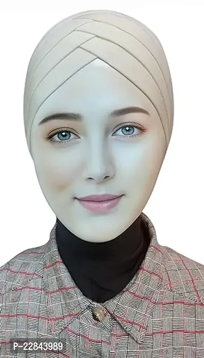 Stylish Cotton Blend Turban Cap Premium Under Scarf Bonette Hijab Inner Cap  For Women-thumb0