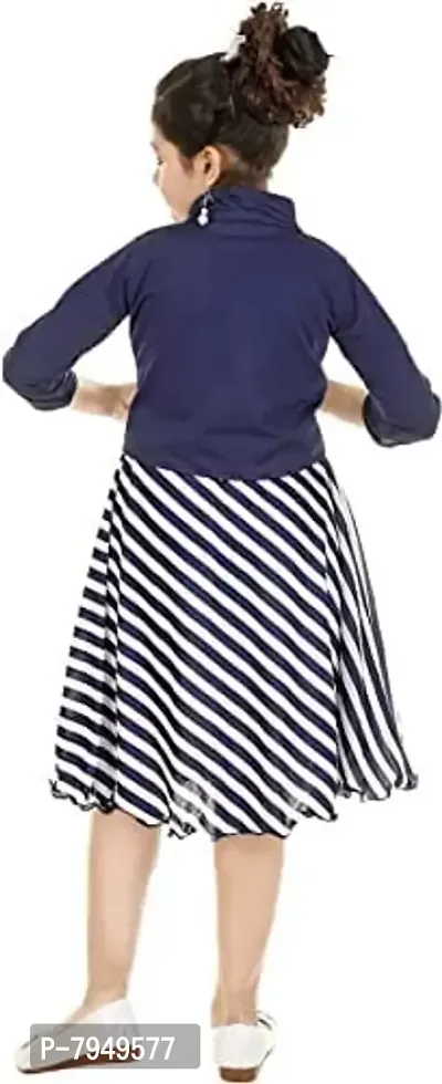 Fariha Fashions Girl's A-Line Knee Length Dress. (7-8 Years)-thumb4