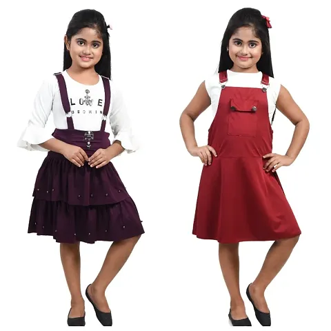 Casualwear Cotton Blend Frock Pack of 2