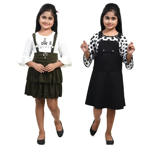 Causal Wear Cotton Blend Frock Pack of 2