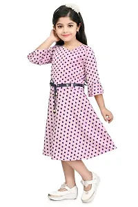Girls New Trend Stylish Party Knee Length  Frock-thumb2