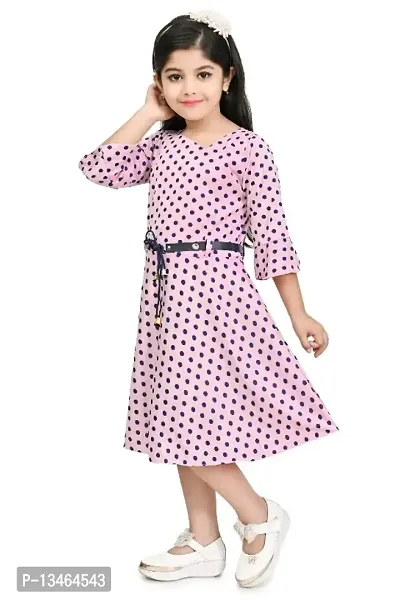 Girls New Trend Stylish Party Knee Length  Frock-thumb3