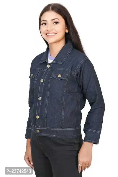 Fariha Fashions Denim Jeans Regular Winter Wear Black Jacket-thumb4