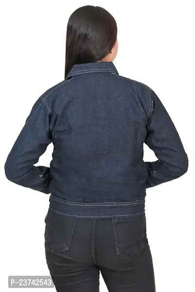 Fariha Fashions Denim Jeans Regular Winter Wear Black Jacket-thumb5