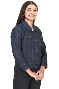 Fariha Fashions Denim Jeans Regular Winter Wear Black Jacket-thumb1