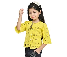 Classic Cotton Blend Top For Girls-thumb2