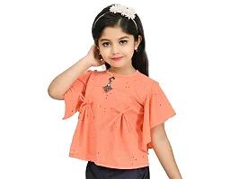 Classic Cotton Blend Top For Girls-thumb1