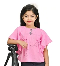 Classic Cotton Blend Top For Girls-thumb2