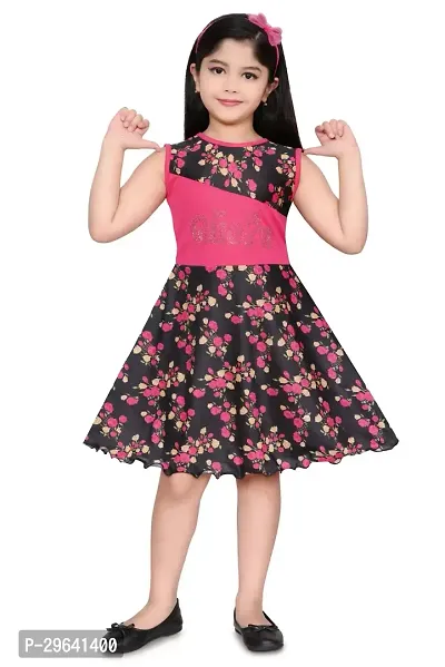 Stylish Cotton Blend Dress for Kids Girl