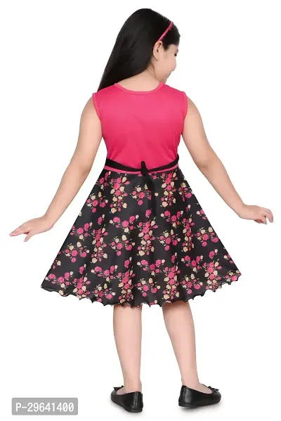 Stylish Cotton Blend Dress for Kids Girl-thumb4