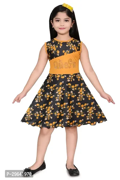 Stylish Cotton Blend Dress for Kids Girl