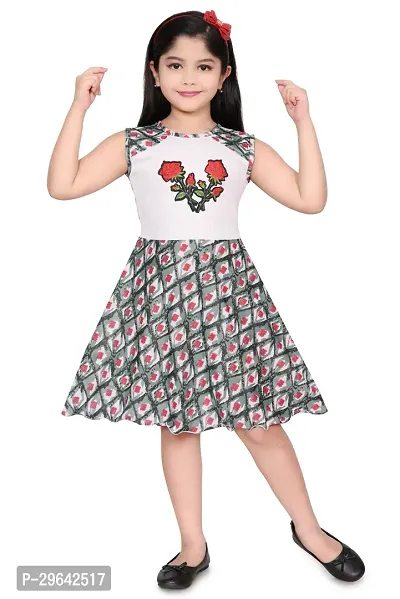 Stylish Cotton Blend Dress for Kids Girl