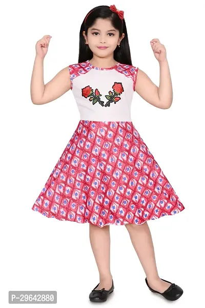 Stylish Cotton Blend Dress for Kids Girl