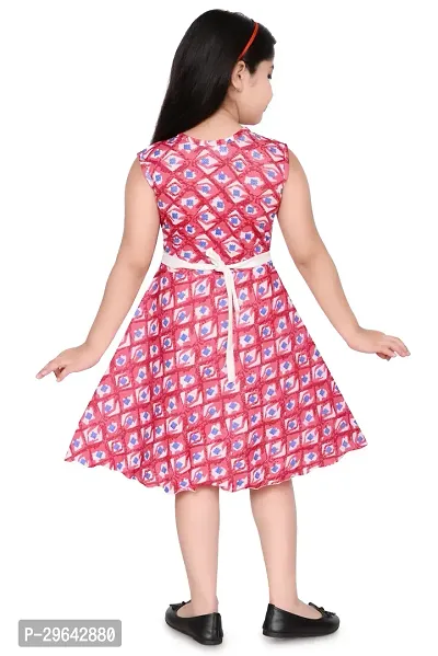 Stylish Cotton Blend Dress for Kids Girl-thumb3