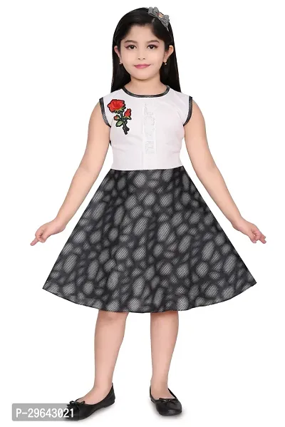 Stylish Cotton Blend Dress for Kids Girl